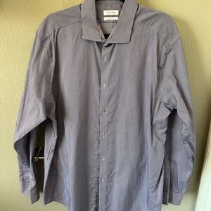 Calvin Klein Black and White Dress Shirt